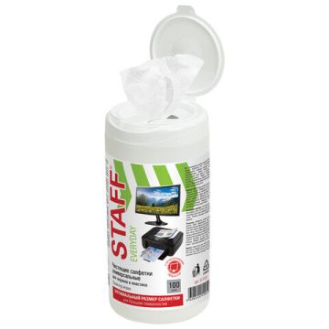 Салфетки STAFF EVERYDAY 100шт д/экранов и пластика