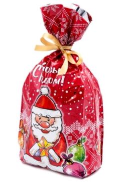 НГ Пакет подарочный (16х60) фольга Теплый праздник 50/500