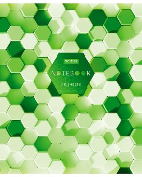 Тетрадь 48л А5 клетка скоба мел картон Цветная мозаика Хатбер 1/100