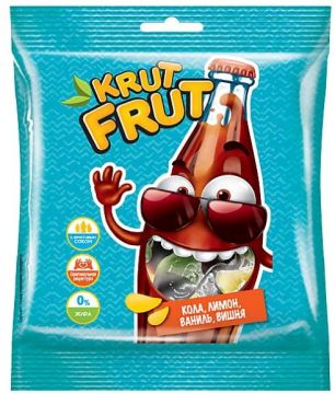 Продукты KrutFrut мармелад в форме бутылочек 30 г 1/50