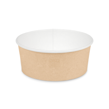 Контейнер бумажный круглый 750мл d-150 крафт OSQ ROUND BOWL 750 (крышка 469485,464891,466578) 45/270