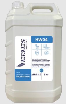 Средство жидкое 5кг гель универсальное PROFESSIONAL HW04 Hermes Industry 1/4