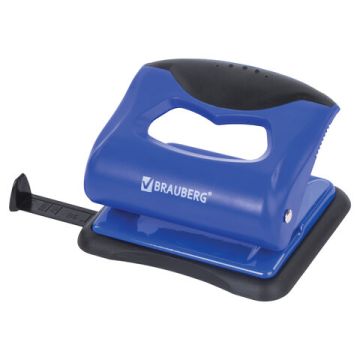 Дырокол на 20листов сине-черный Brauberg Jet Pro 1/12