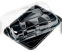 Блюдо ПЭТ дно 24 секц.(360х250х25) +крышка (360х250х63) New Box 50/50 (клиент)