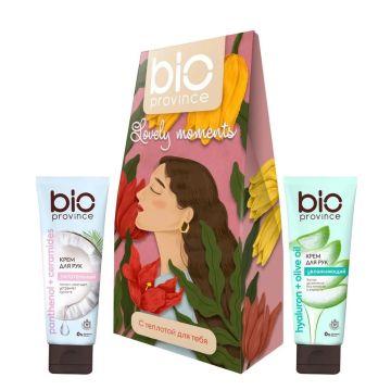 Набор кремов для рук 75мл (2шт) Bioprovince 1/8														