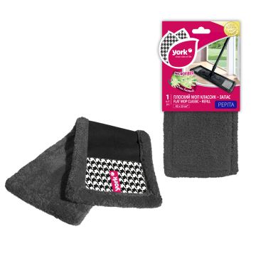 Насадка МОП плоская 42х13см СТАЙЛ Классик Пепита YORK микрофибра 1/48