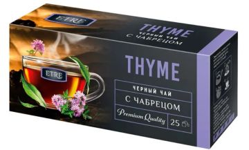 Продукты, Чай ETRE черный Чабрец 25 пакетиков 50 г 1/24