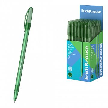 Ручка шариковая зеленая узел 0,7мм тонированная ErichKrause Neo 1/50