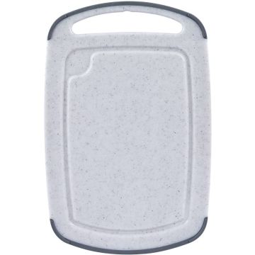 Доска разделочная пластик 36х24х1 Granite белая 1/1 