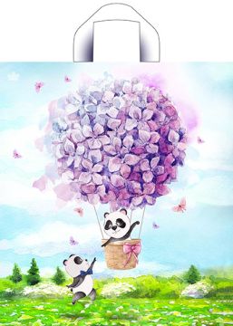 Пакет с петлевой ручкой (38х42)-37 Необыкновенное путешествие ПНД Тико 50/300