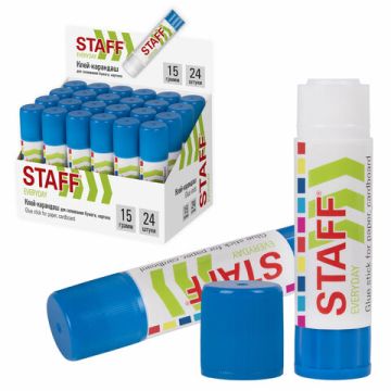 Клей-карандаш 15г STAFF 1/24/648