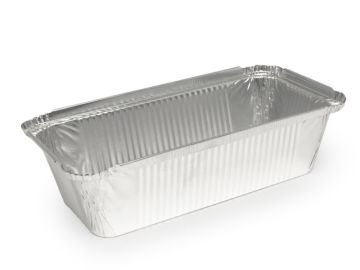 Касалетка алюминиевая 218х113х54/175х75мм 940мл L-край (крышка 463545) R14L 100/600