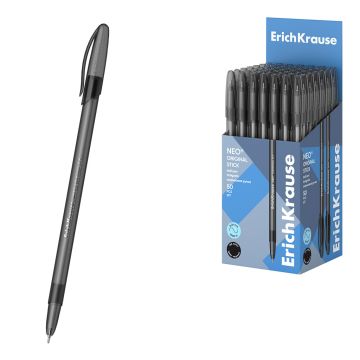 Ручка шариковая черная узел 0,7мм тонированная ErichKrause Neo 1/50