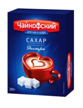 Продукты, Сахар-рафинад 0,25кг ЧАЙКОФСКИЙ 1/30