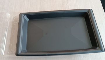 Контейнер ВПС (263х190х25) КС-27Д дно для суши черный (крышка 458681) ТДУ  200/200