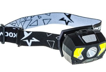 Фонарь налобный 3Вт ХРЕ светодиодный 2х2Вт СОВ диоды Космос 1/1 