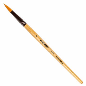 Кисть синтетика круглая №6 ПИФАГОР 1/30/1800