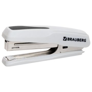 Степлер №10 до 20л с антистеплером серый Extra BRAUBERG 1/24