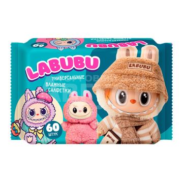 Салфетки влажные универсальные LABUBU mix (60) 1/30