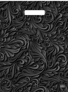 Пакет с вырубной ручкой (31х40)-60 Винтажные узоры ламинат Тико 50/500