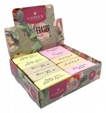Ластик 60х20х10мм термопластичная резина LOREX VOLUME ERASER 1/30