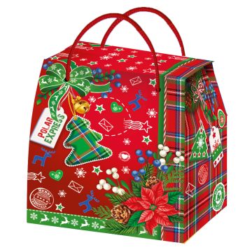 НГ Коробка до 1,6кг 190х135х215 Красная Марка 1/100