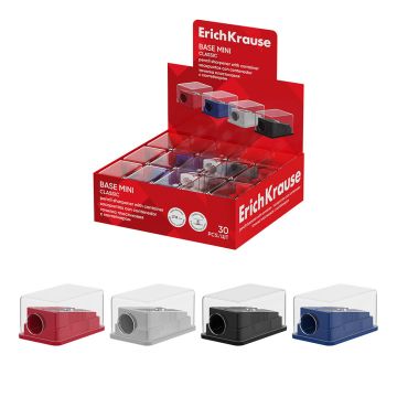 Точилка 1 отверстие ассорти ErichKrause Base Mini 1/30