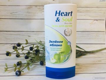 Гель для душа 250мл  HEART&SOUL Зеленое яблоко 1/16 