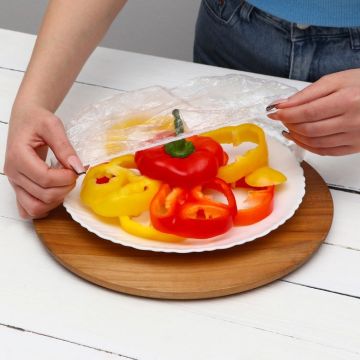 Пакет крышка на резинке 32см (50шт) 1/100