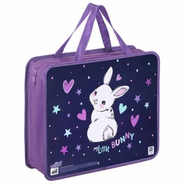 Папка на молнии с ручками А4 пластик 1 отделение, на молнии, ширина 80мм Юнландия 1/30