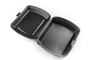 ВПС Ланч-бокс 1-сек (247х206х70) черный 81 LB  вспен ЮУП 200/200