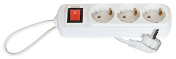 Удлинитель сетевой 3м Спутник 3 розетки с заземлением 1/20
