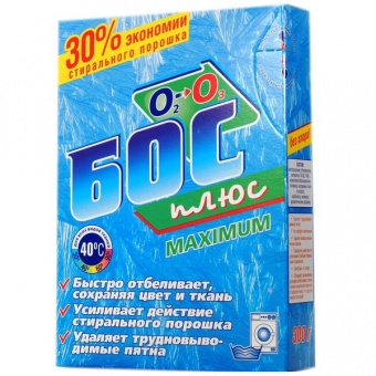 Отбеливатель БОС плюс макс 300гр 1/48