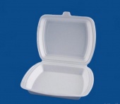 ВПС Ланч-бокс 1-сек (250х195х68) белый LB-1 эконом вспен ТДУ 100/100