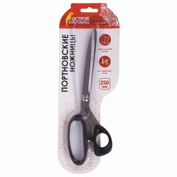 Ножницы 250мм метал портновские европодвес Классик Остров Сокровищ 1/12 