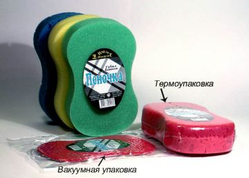 Губка для тела банная в/у Пеночка 1/10/100