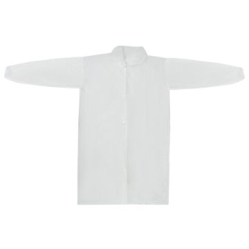 Халат на кнопках белый одноразовый ХХL (10шт) р 52-56 AVIORA 1/10 