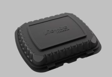 Ланч-бокс ПП 1-сек (209х238х62) черный РК-241 Комус 100/100 