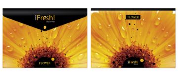 Папка-конверт с кнопкой А4 Хатбер 150 мкм IFRESH-цветокцветная печать 1/10/100