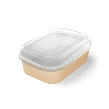 Крышка для контейнера 860мл 141х197х26мм Dome PET lid OSQ CASE BOWL прозр полукупольн45/360 