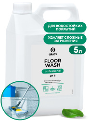 Средство жидкое 5,1кг для мытья полов нейтральное низкопенное концентра Floor wash Грасс 1/4