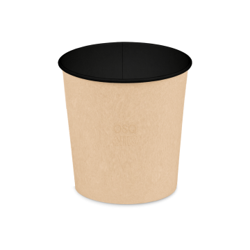 Контейнер бумажный супница 700мл d-115 крафт вн черн OSQ ROUND BOWL 700 BLACK (кр 465823) 35/525