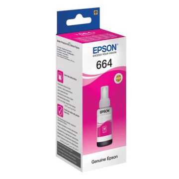 Чернила EPSON 664 (T6643) для СНПЧ Epson L100/L110/L200/L210/L300/L456/L550 пурпурные 70мл 