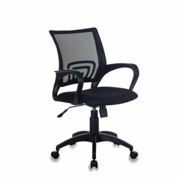 Кресло CH-695N/BLACK с подлокотниками сетка,черное TW-11/TW-01 1/1