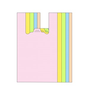 Пакет Майка ПНД (24+12)х42-9 однотонная Радуга ЭТ 100/2000