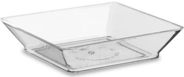 Креманка 65х65х10мм тарелка Квадрат прозрачная Кристал 25/750