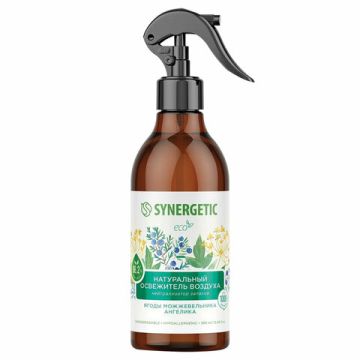 Освежитель воздуха аэрозольный 380мл Synergetic Можжевельник и ангелика 1/6