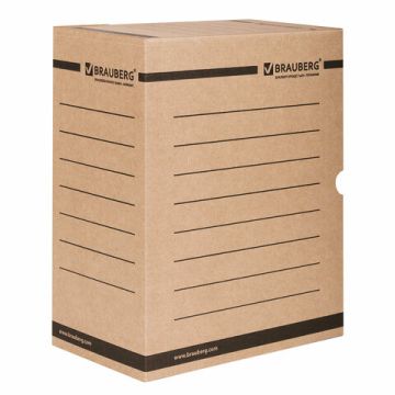 Короб архивный с клапаном А4 (260х325мм) 150мм до 1400л BRAUBERG 1/50 