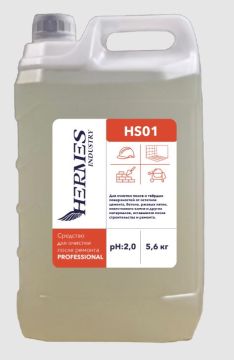 Средство жидкое очиститель после ремонта 5,6л PROFESSIONAL HS01 Hermes Indastry 1/4 
