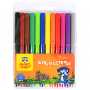 Фломастеры 12цв смываемые, блистер Мульти-Пульти Енот в Италии 1/12